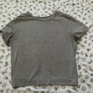 Gray baby tee